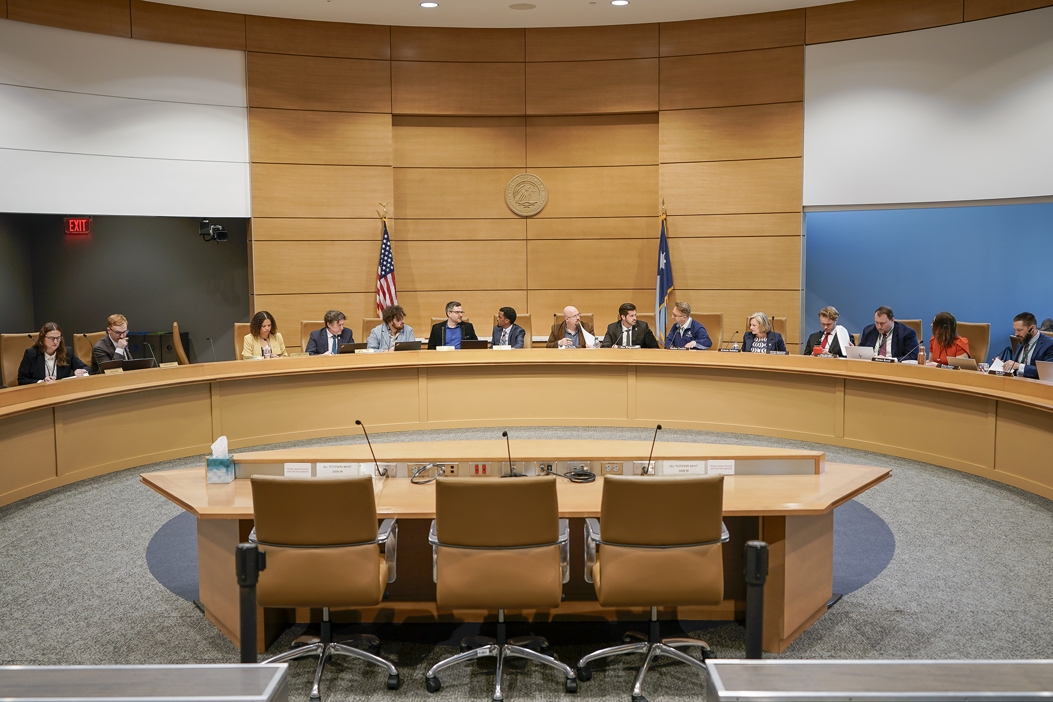 The conference committee for the higher education finance and policy bill concludes its work May 15. (Photo by Andrew VonBank)